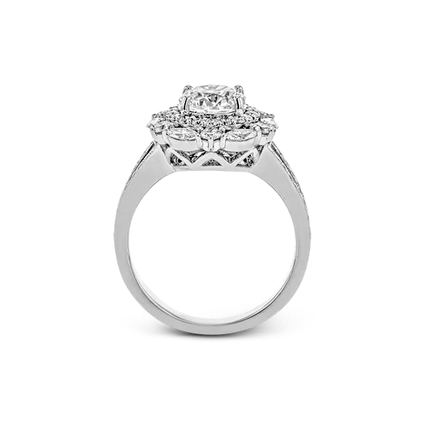 18k White Gold Semi-mount Engagement Ring Image 3 Diamond Showcase Longview, WA