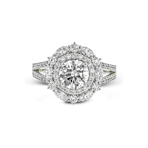 Platinum Semi-mount Engagement Ring Image 2 Diamond Showcase Longview, WA