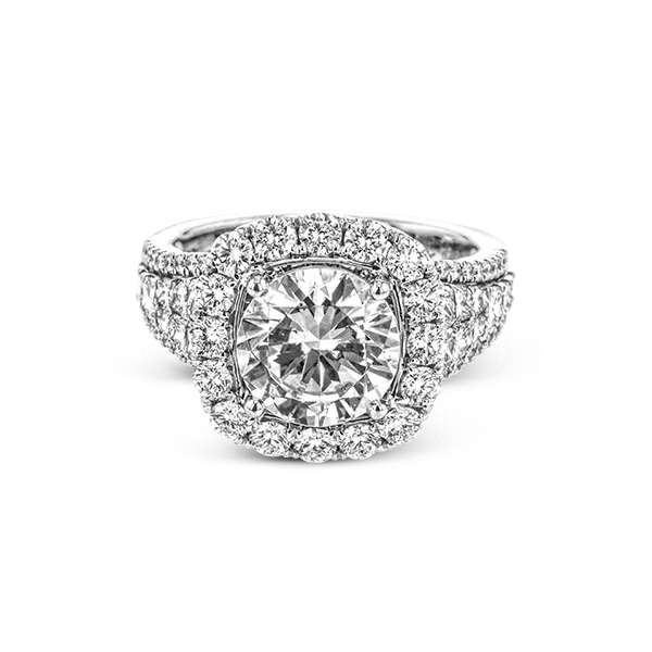 18k White Gold Semi-mount Engagement Ring Image 2 Diamond Showcase Longview, WA