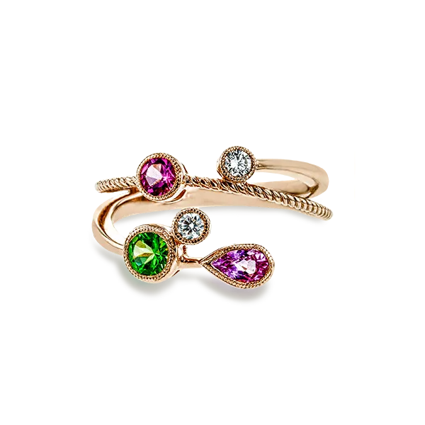 18k Rose Gold Gemstone Fashion Ring Image 2 Diamond Showcase Longview, WA