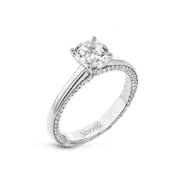 18k White Gold Semi-mount Engagement Ring Diamond Showcase Longview, WA
