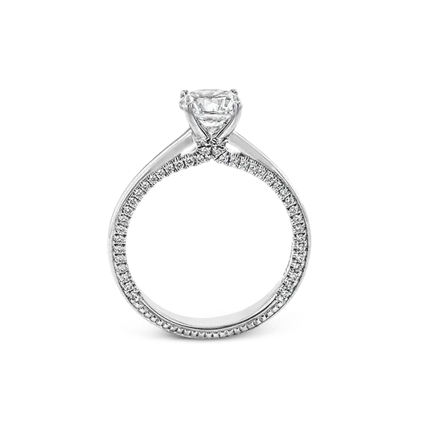18k White Gold Semi-mount Engagement Ring Image 3 Diamond Showcase Longview, WA