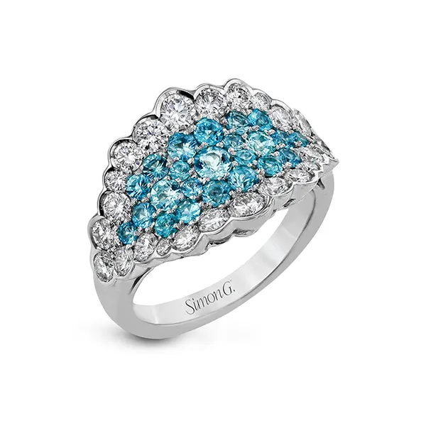 Platinum Gemstone Fashion Ring Diamond Showcase Longview, WA