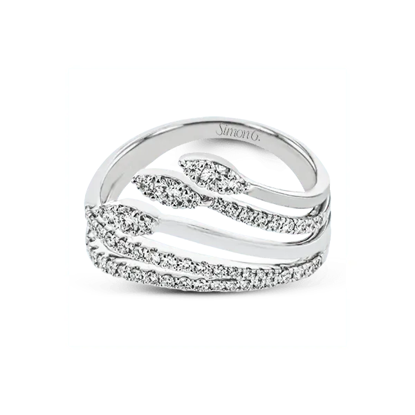 18k White Gold Diamond Fashion Ring Image 2 Diamond Showcase Longview, WA