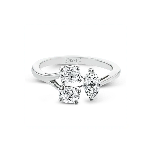 18k White Gold Diamond Fashion Ring Image 2 Diamond Showcase Longview, WA
