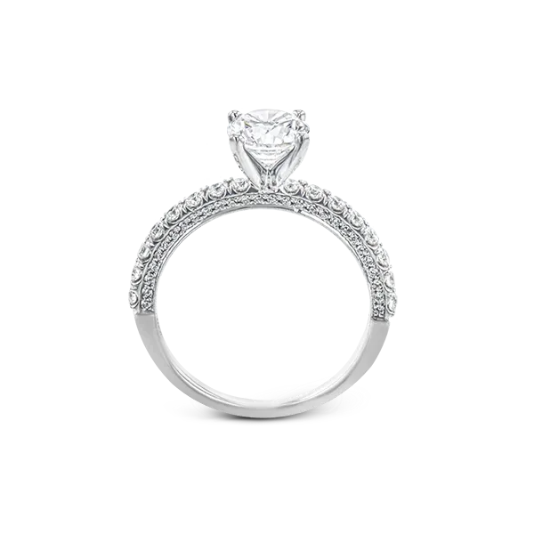 18k White Gold Semi-mount Engagement Ring Image 3 Diamond Showcase Longview, WA