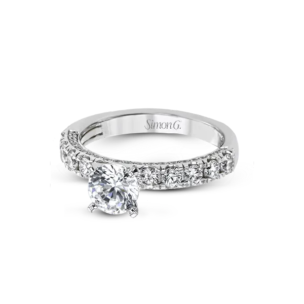 18k White Gold Semi-mount Engagement Ring Image 2 Diamond Showcase Longview, WA