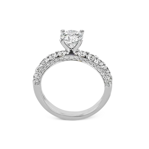 18k White Gold Semi-mount Engagement Ring Image 3 Diamond Showcase Longview, WA