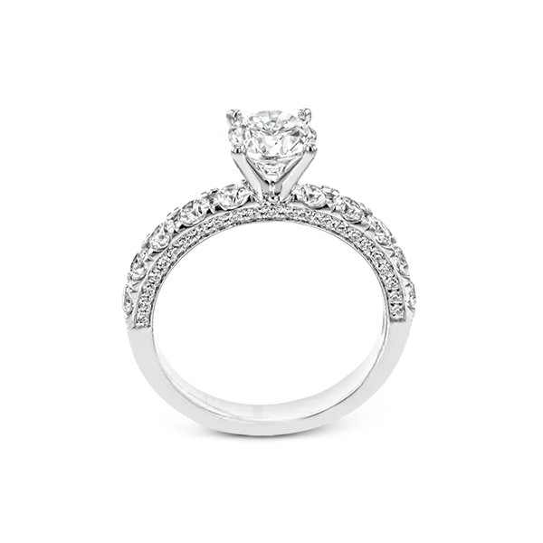 18k White Gold Semi-mount Engagement Ring Image 3 Diamond Showcase Longview, WA