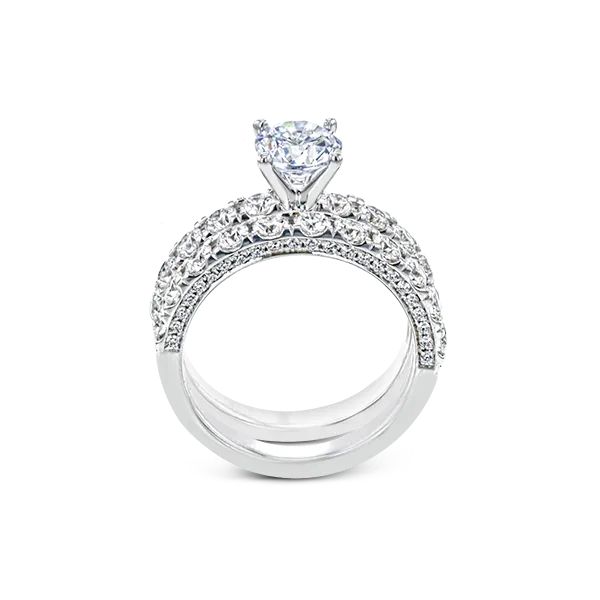 18k White Gold Engagement Ring Image 3 Diamond Showcase Longview, WA