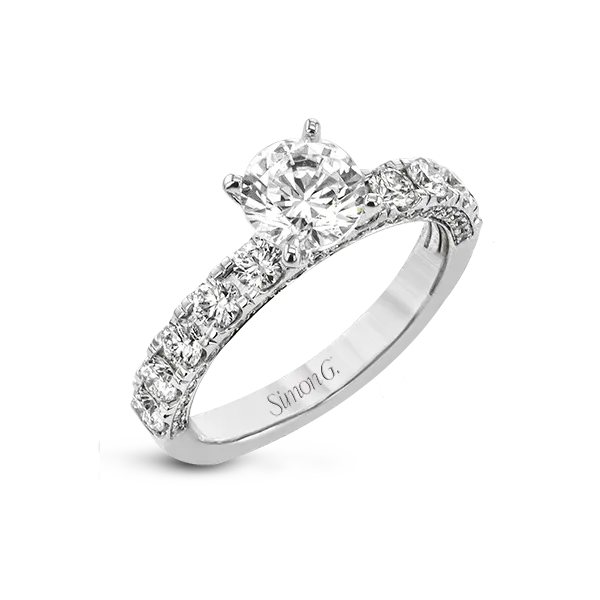 Platinum Semi-mount Engagement Ring Diamond Showcase Longview, WA