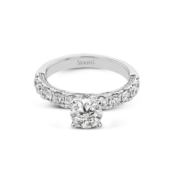 Platinum Semi-mount Engagement Ring Image 2 Diamond Showcase Longview, WA