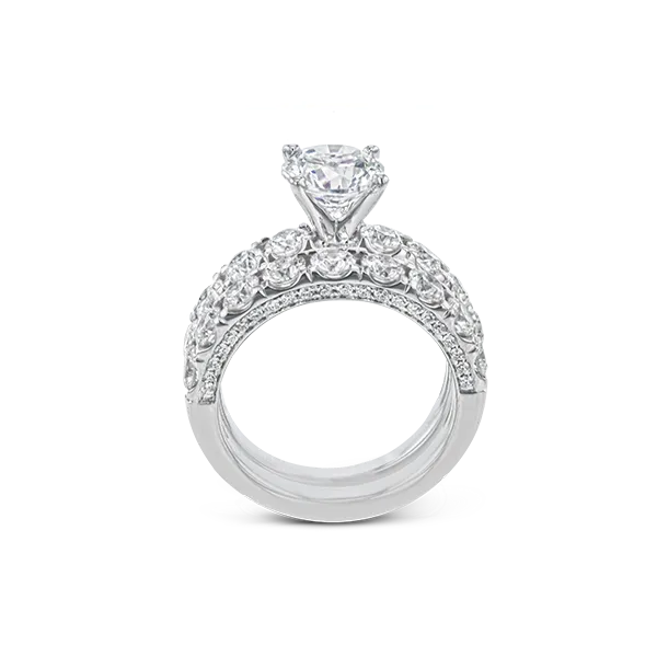 18k White Gold Engagement Ring Image 3 Diamond Showcase Longview, WA