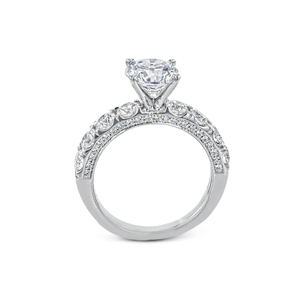 Platinum Semi-mount Engagement Ring Image 3 Diamond Showcase Longview, WA