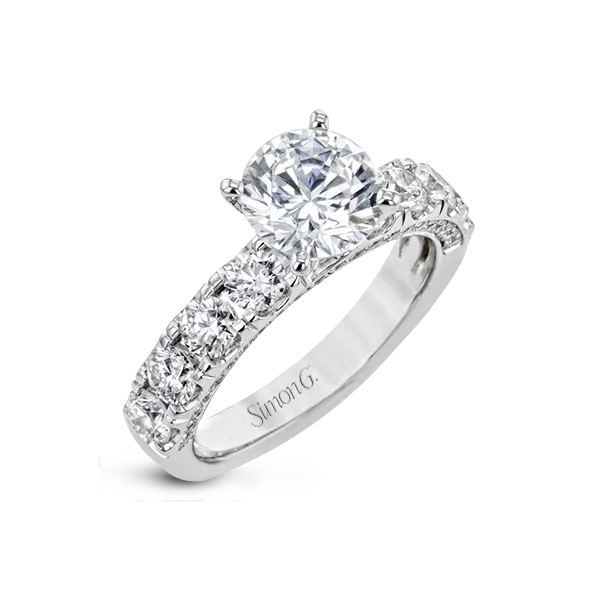 18k White Gold Semi-mount Engagement Ring Diamond Showcase Longview, WA