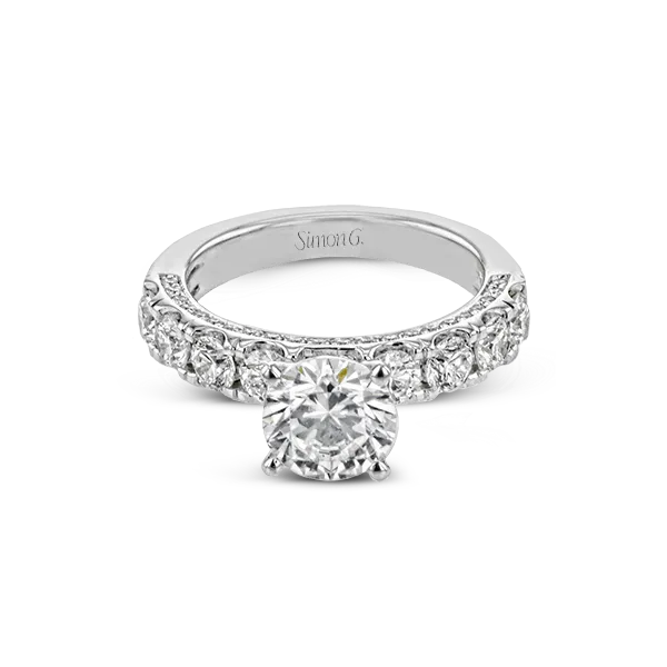 Platinum Semi-mount Engagement Ring Image 2 The Diamond Shop, Inc. Lewiston, ID