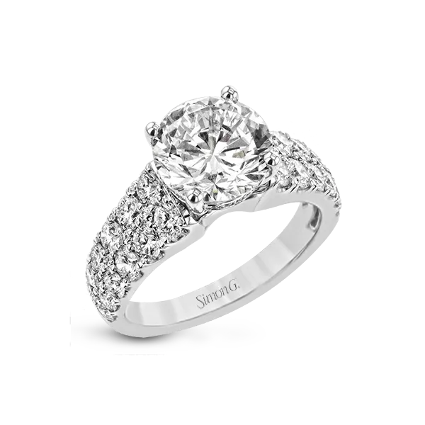 18k White Gold Semi-mount Engagement Ring Diamond Showcase Longview, WA