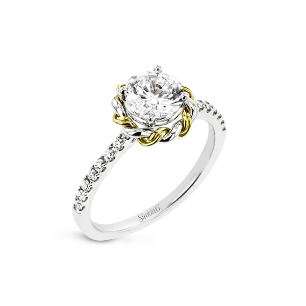 18k Two-tone Gold Semi-mount Engagement Ring Diamond Showcase Longview, WA