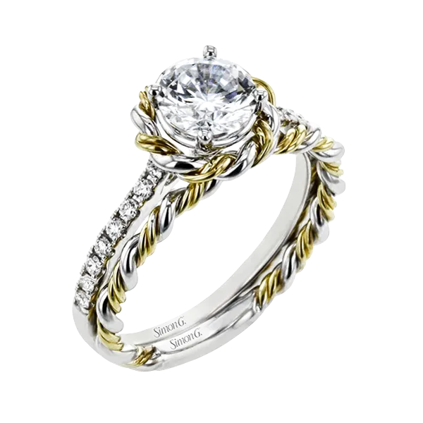 18k Two-tone Gold Wedding Set Diamonds Direct St. Petersburg, FL