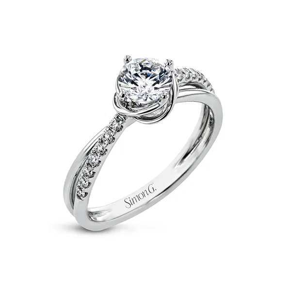 18k White Gold Semi-mount Engagement Ring The Diamond Shop, Inc. Lewiston, ID