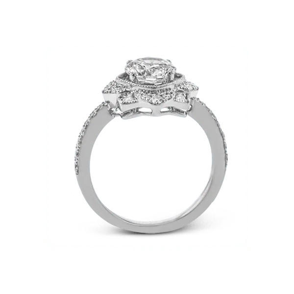 Platinum Semi-mount Engagement Ring Image 3 Diamond Showcase Longview, WA