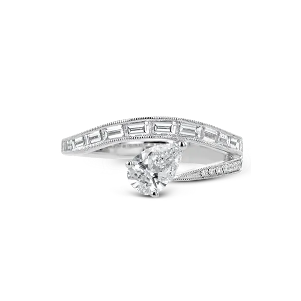 18k White Gold Semi-mount Engagement Ring Image 2 Diamond Showcase Longview, WA