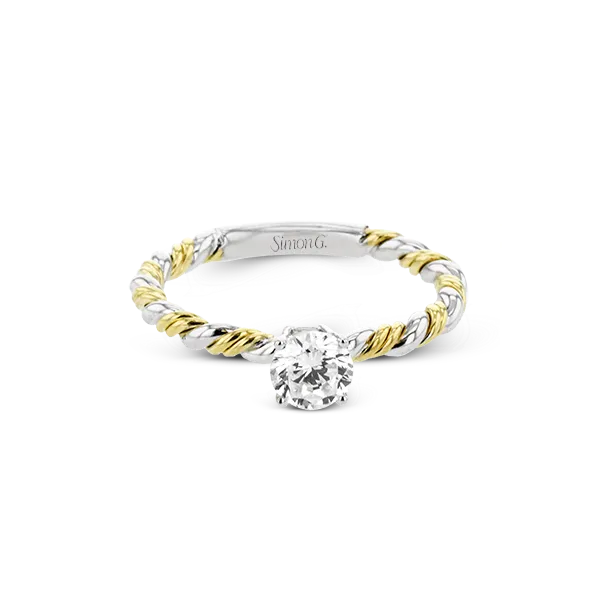 18k Two-tone Gold Semi-mount Engagement Ring Image 2 Diamond Showcase Longview, WA