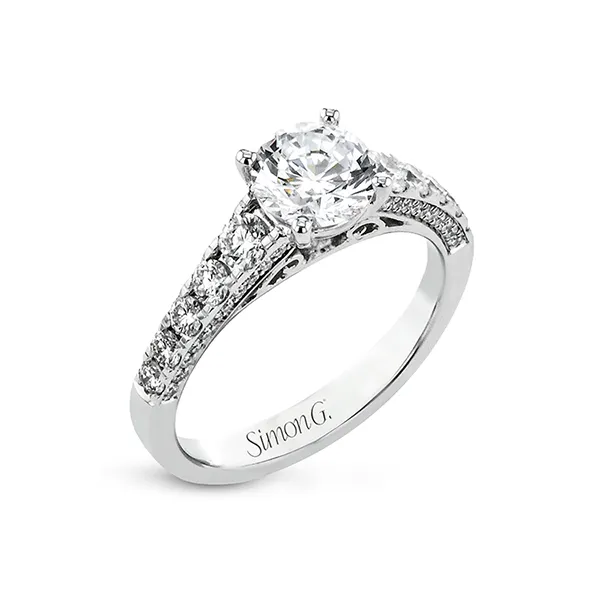 18k White Gold Semi-mount Engagement Ring Diamond Showcase Longview, WA