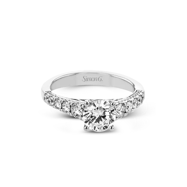 Platinum Semi-mount Engagement Ring Image 2 Diamond Showcase Longview, WA