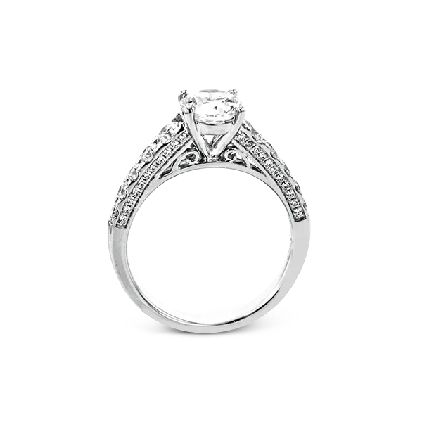 Platinum Semi-mount Engagement Ring Image 3 Diamond Showcase Longview, WA