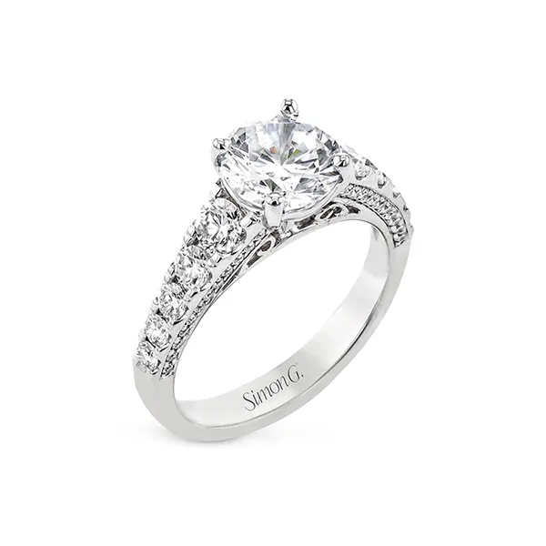 18k White Gold Semi-mount Engagement Ring Diamond Showcase Longview, WA