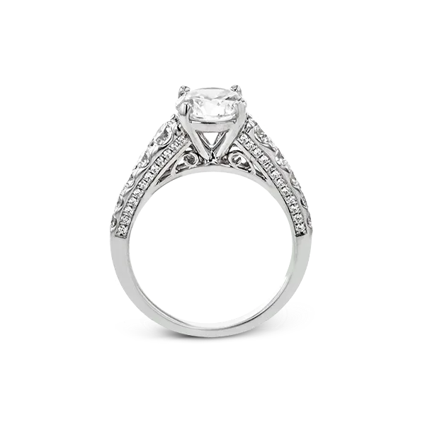 18k White Gold Semi-mount Engagement Ring Image 3 Diamond Showcase Longview, WA