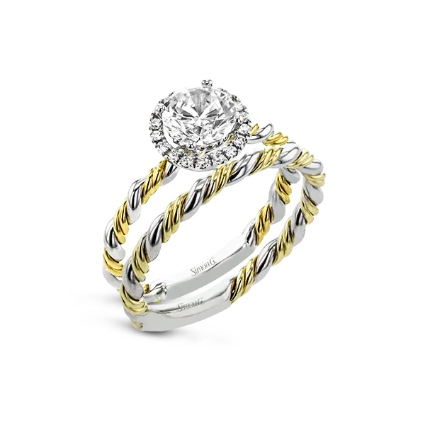 18k Two-tone Gold Wedding Set Diamond Showcase Longview, WA