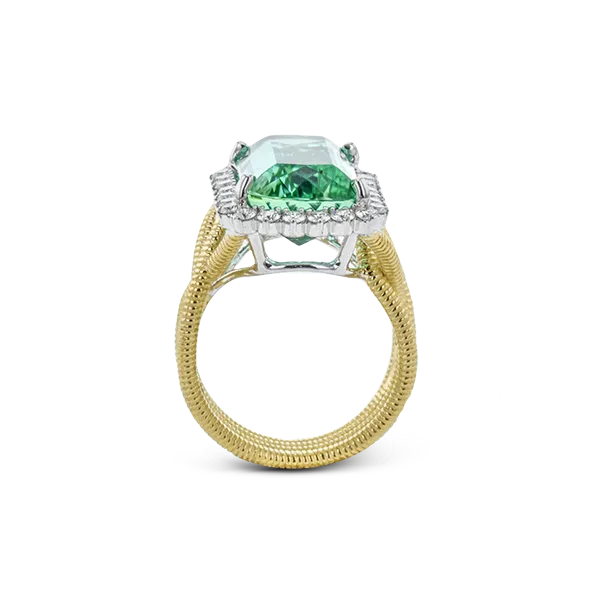 18k Two-tone Gold Gemstone Fashion Ring Image 3 Diamond Showcase Longview, WA