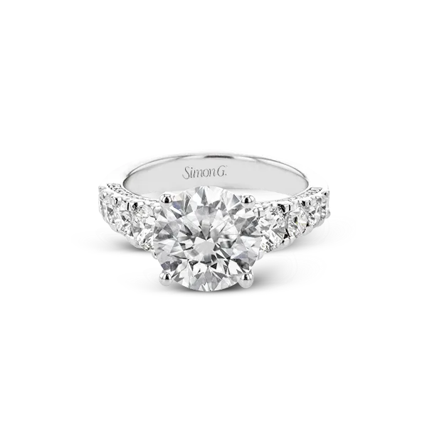 18k White Gold Semi-mount Engagement Ring Image 2 Diamond Showcase Longview, WA