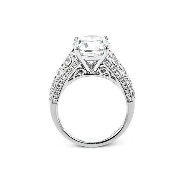 Platinum Semi-mount Engagement Ring Image 3 Diamond Showcase Longview, WA