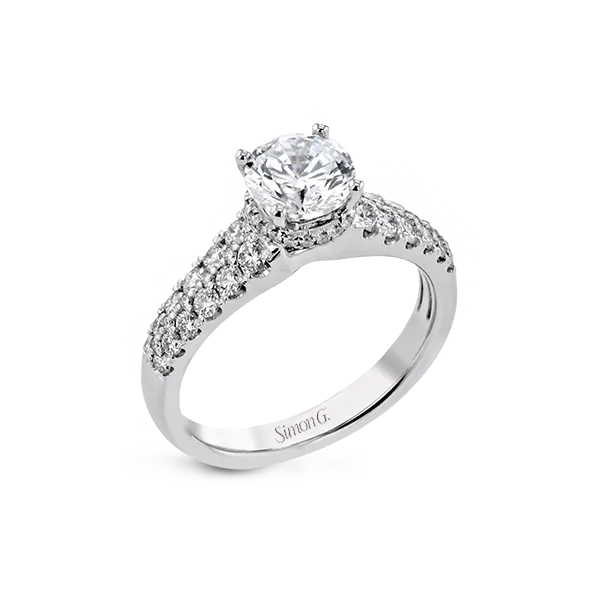 18k White Gold Semi-mount Engagement Ring Diamond Showcase Longview, WA