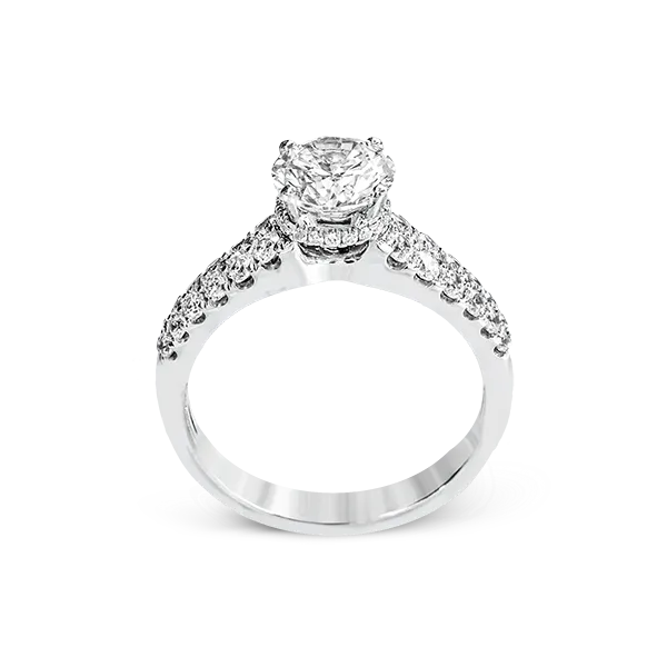 18k White Gold Semi-mount Engagement Ring Image 3 Diamond Showcase Longview, WA