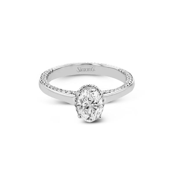 18k White Gold Semi-mount Engagement Ring Image 2 Diamond Showcase Longview, WA