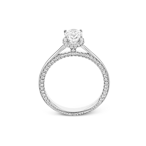 18k White Gold Semi-mount Engagement Ring Image 3 Diamond Showcase Longview, WA