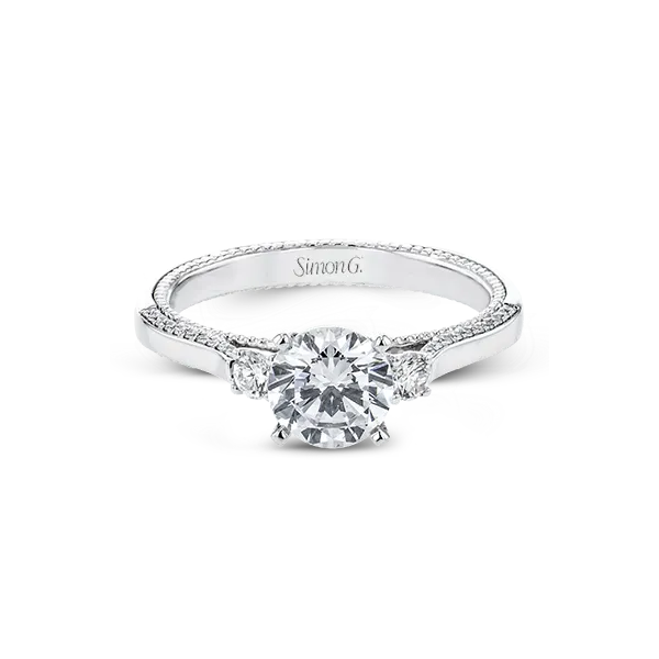 18k White Gold Semi-mount Engagement Ring Image 2 Diamond Showcase Longview, WA