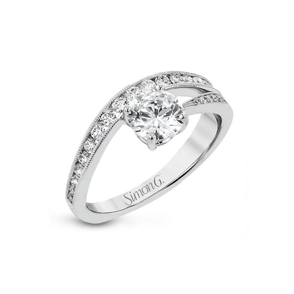 18k White Gold Semi-mount Engagement Ring Diamond Showcase Longview, WA