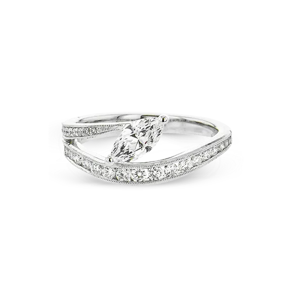 Platinum Semi-mount Engagement Ring Image 2 James & Williams Jewelers Berwyn, IL