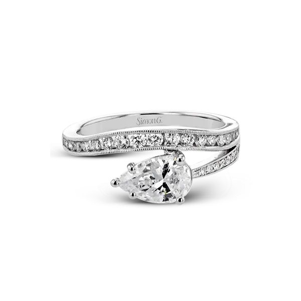 18k White Gold Semi-mount Engagement Ring Image 2 Diamond Showcase Longview, WA