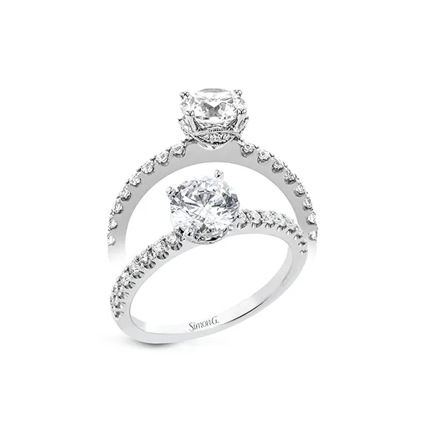 18k White Gold Semi-mount Engagement Ring Diamond Showcase Longview, WA