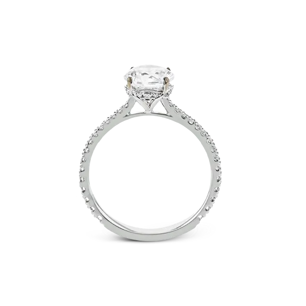 18k White Gold Semi-mount Engagement Ring Image 3 Diamond Showcase Longview, WA