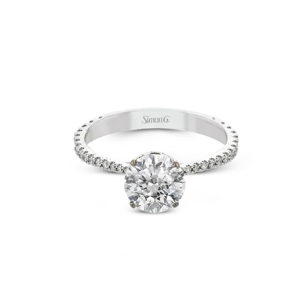 Platinum Semi-mount Engagement Ring Image 2 Diamond Showcase Longview, WA