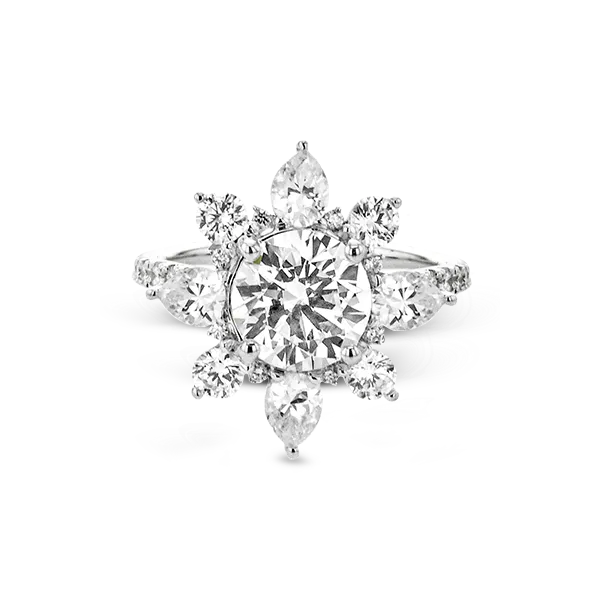 18k White Gold Semi-mount Engagement Ring Image 2 Diamond Showcase Longview, WA