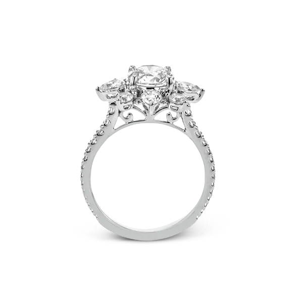 18k White Gold Semi-mount Engagement Ring Image 3 Diamond Showcase Longview, WA