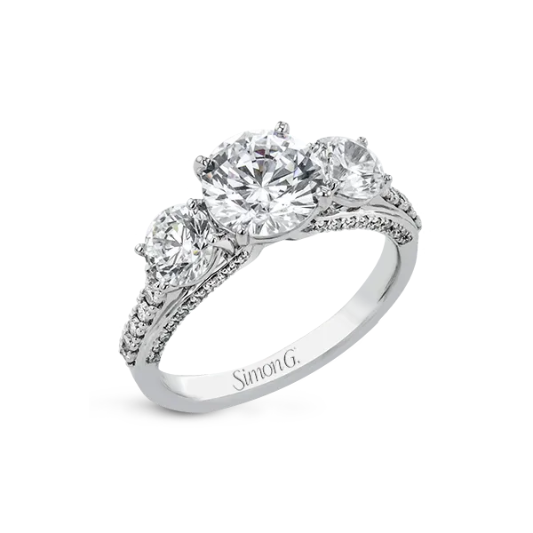 18k White Gold Semi-mount Engagement Ring Diamond Showcase Longview, WA